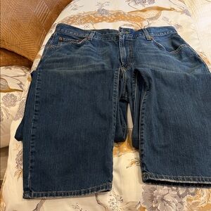 Lucky Brand Men's Dark Blue Relaxed Denim Shorts